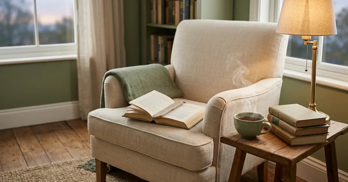 Small book club discussion table with books and notes