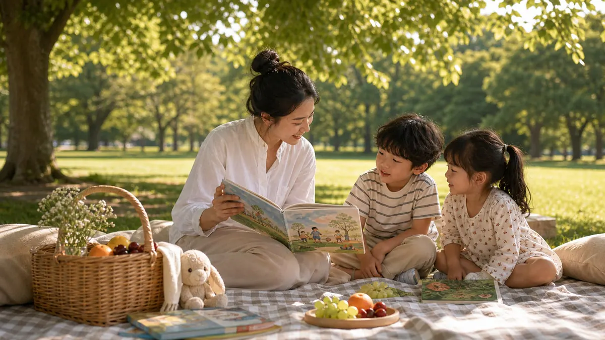 Storytime Picnic template cover