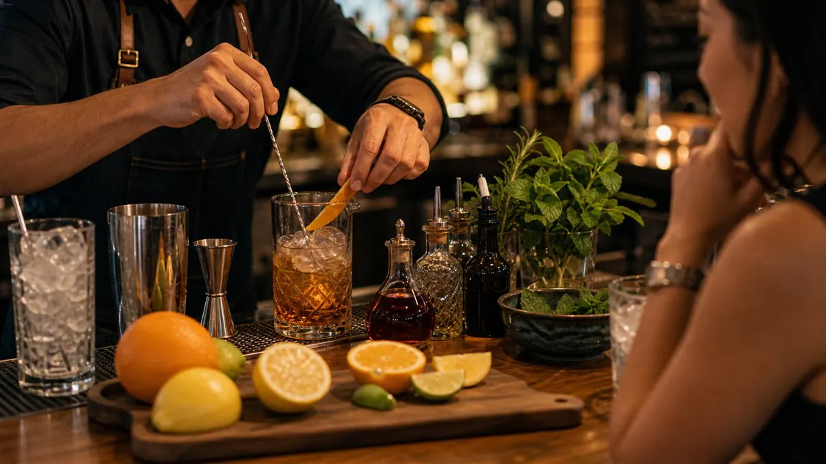 Cocktail Mixology Class template cover