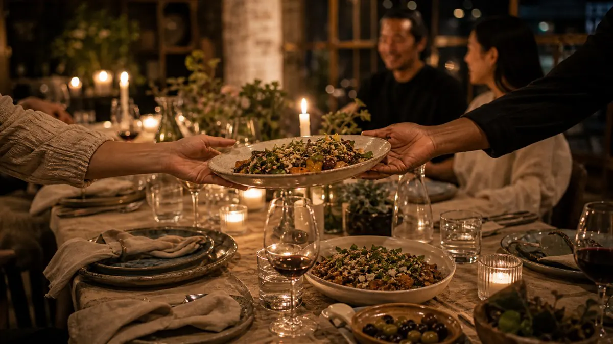 Strangers-to-Friends Supper Club template cover